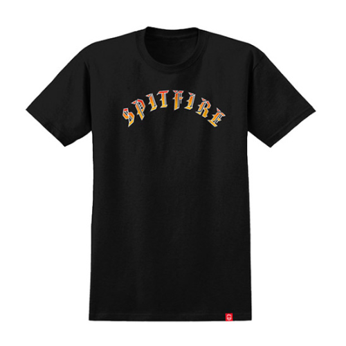 Spitfire Youth Tee Old E Black [Size: Youth 16]