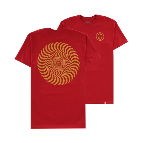 Spitfire Youth Tee Classic Swirl Cardinal Red [Size: Youth 12]