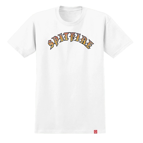 Spitfire Youth Tee Old E Fade Fill White [Size: Youth 10]