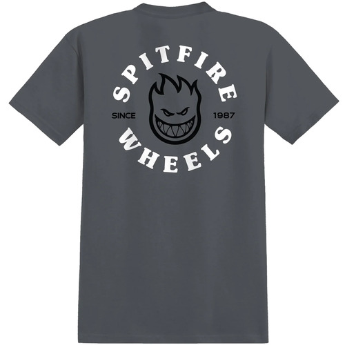 Spitfire Tee Bighead Classic Charcoal/Black [Size: Mens Medium]