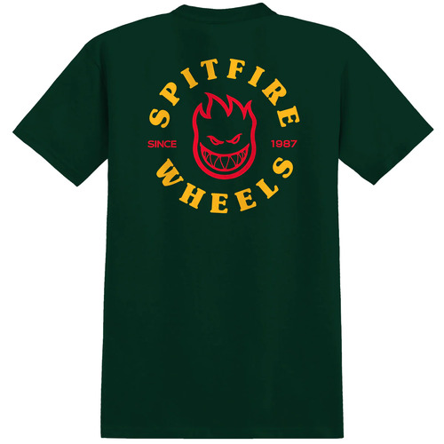 Spitfire Tee Pocket Bighead Classic Green [Size: Mens Medium]