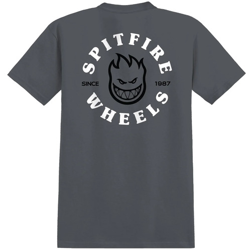 Spitfire Youth Tee Bighead Classic Charcoal/Black [Size: Youth 10]