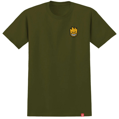 Spitfire Tee Lil Bighead Fill Military Green [Size: Mens Large]