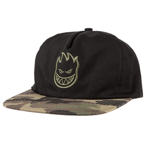 Spitfire Hat Bighead Snapback Black/Camo/Green