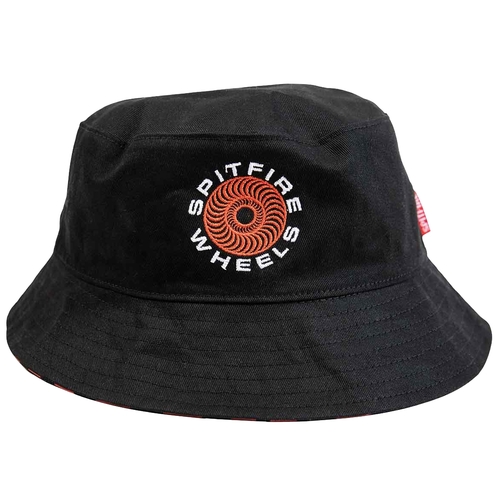Spitfire Hat Bucket Classic 87 Swirl/Bighead Reversible Black/Red