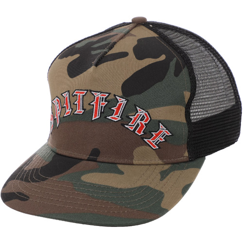 Spitfire Hat Trucker Old E Arch Camo/Black