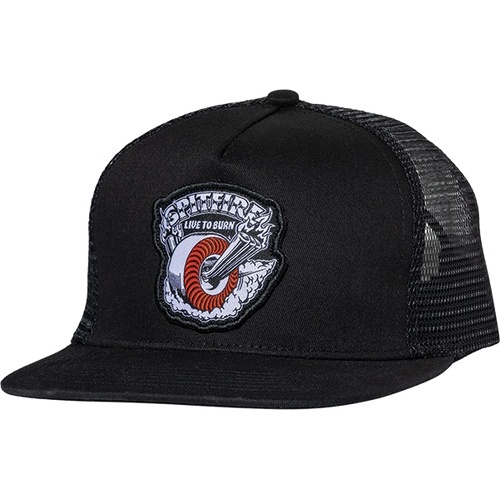 Spitfire Hat Burnout Trucker Black