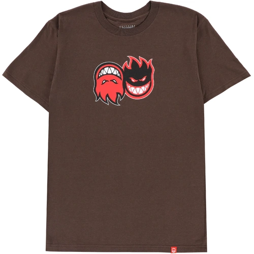 Spitfire Tee Eternal Fill Brown/Red [Size: Mens Medium] [Colour: Brown]