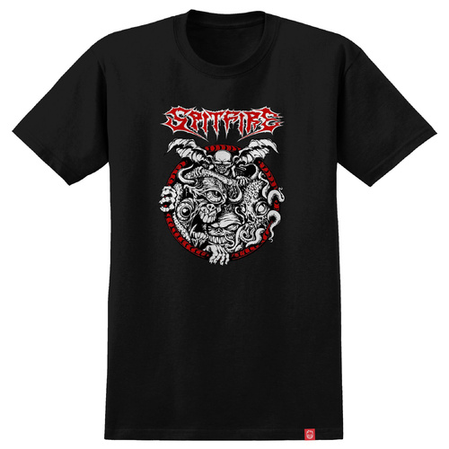 Spitfire Tee Demon Black [Size: Mens Large] [Colour: Black]