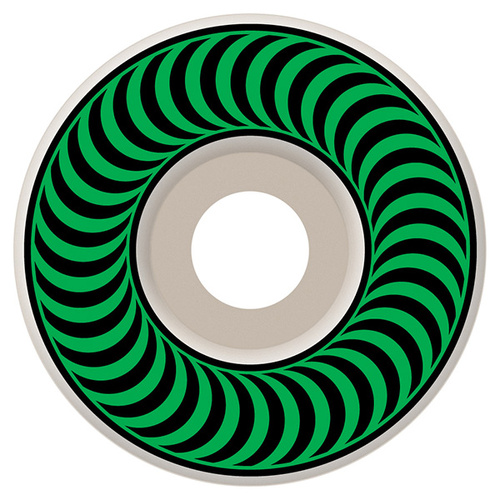Spitfire Wheels Classic Swirl Black/Green 52mm
