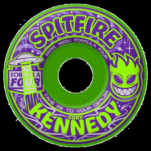 Spitfire Wheels F4 99D Kennedy Green 53mm