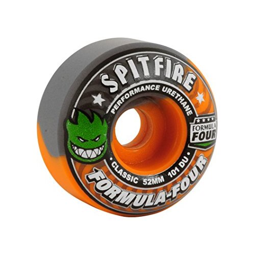 Spitfire Wheels F4 101D Classic Hazard Swirl Orange/Black 53mm