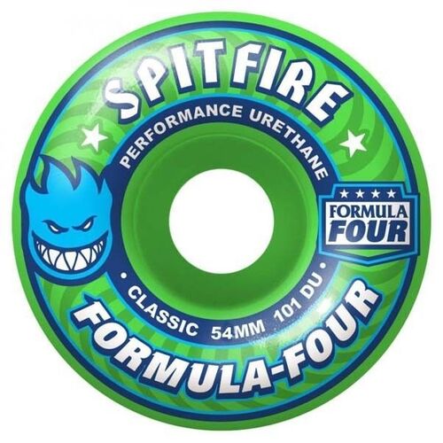 Spitfire Wheels F4 101D Gang Green 54mm