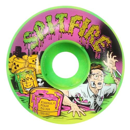 Spitfire Wheels F4 99D Toxic Apocalypse Green 56mm