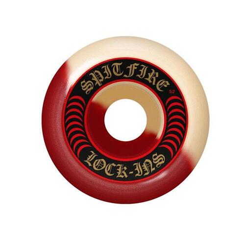 Spitfire Wheels F4 101D Lock Ins Swirl White/Red 53mm