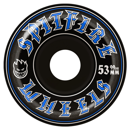 Spitfire Wheels Old English Black 53mm