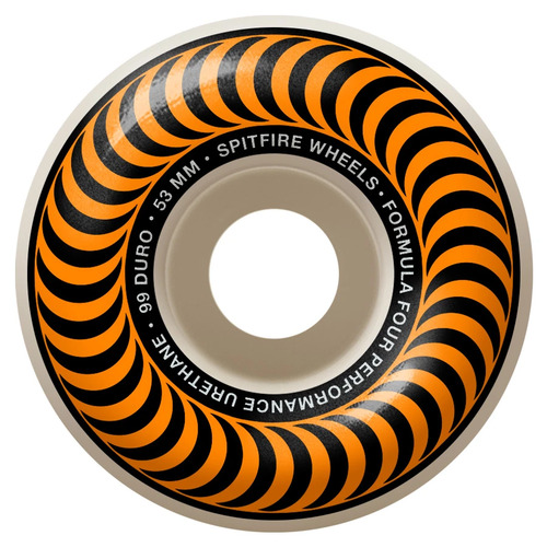 Spitfire Wheels F4 99D Classic Swirl Black/Orange 53mm
