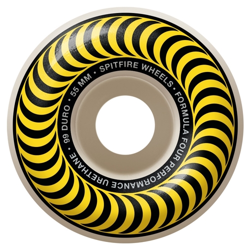 Spitfire Wheels F4 99D Classic Swirl Black/Yellow 55mm