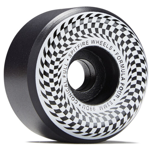 Spitfire Wheels F4 99D Conical Full Checker Black 53mm