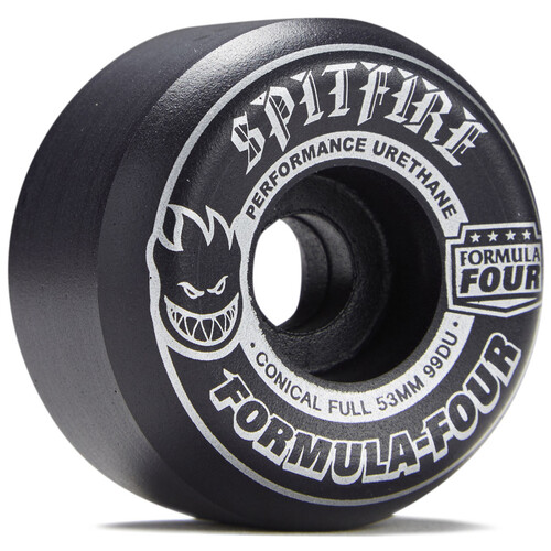 Spitfire Wheels F4 99D Conical Full Blackout Silver 53mm