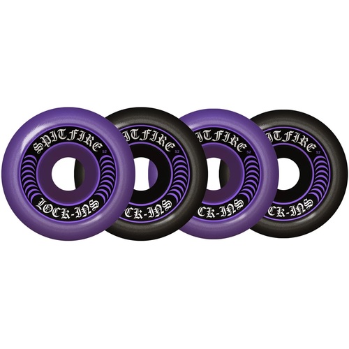 Spitfire Wheels F4 101D Lock Ins Mash Black/Purple 53mm