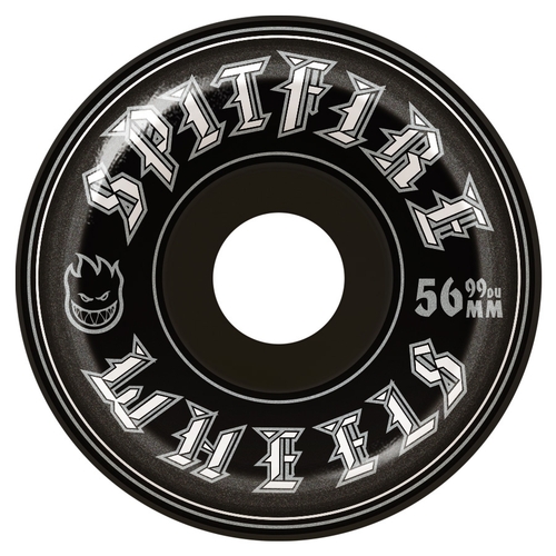 Spitfire Wheels Old English Black 56mm