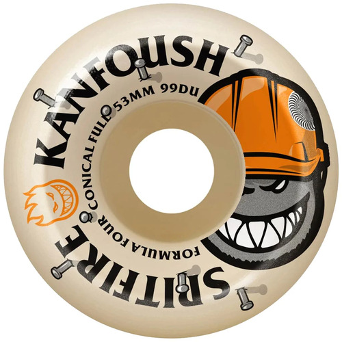 Spitfire Wheels F4 99d Conical Full Overtime Kanfoush 60mm