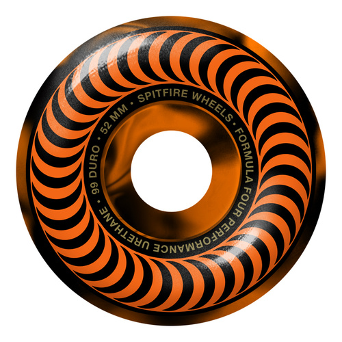 Spitfire Wheels F4 99D Classic Swirl 52mm Black/Orange