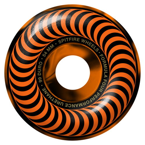 Spitfire Wheels F4 99D Classic Swirl 54mm Black/Orange