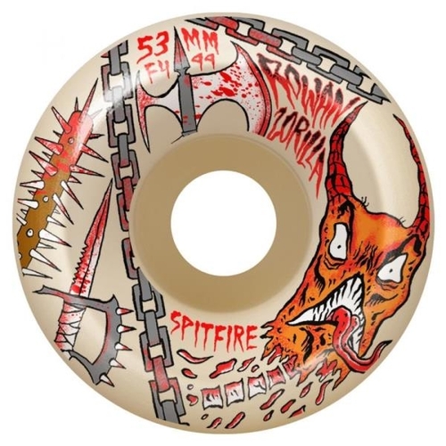 Spitfire Wheels F4 99D Conical Full Neckface Rowan White 53mm