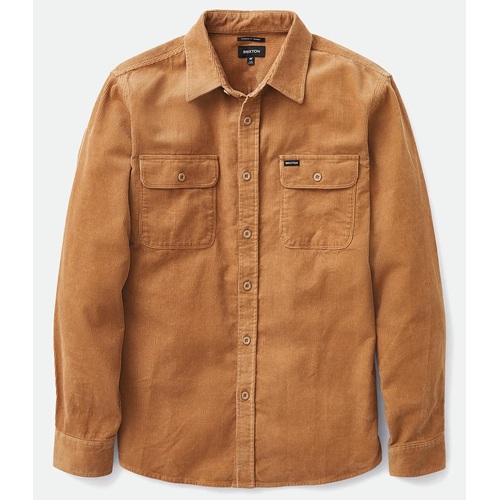 Brixton Shirt Bowery Corduroy Flannel Mojave [Size: Mens Medium]