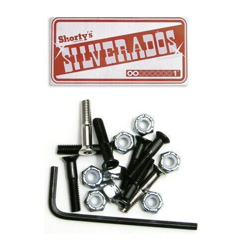Shorty's Hardware Bolts Silverado Allen Key 1 Inch 2 Silver/6 Black
