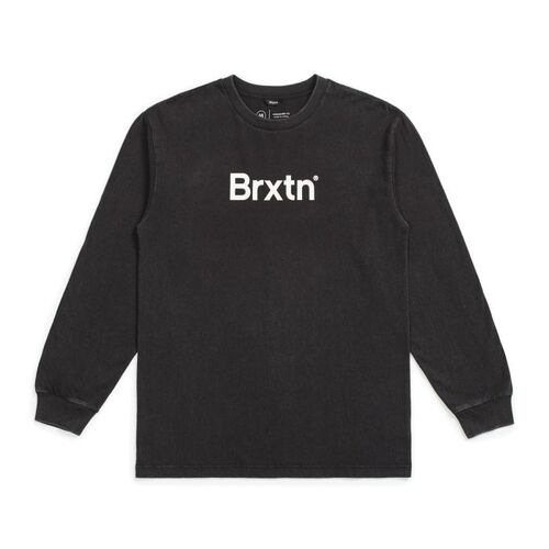Brixton Tee L/S Crowd II Black [Size: Mens Medium]