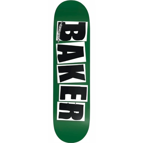 Baker Deck Logo Forest Green 8.38 Inch Width