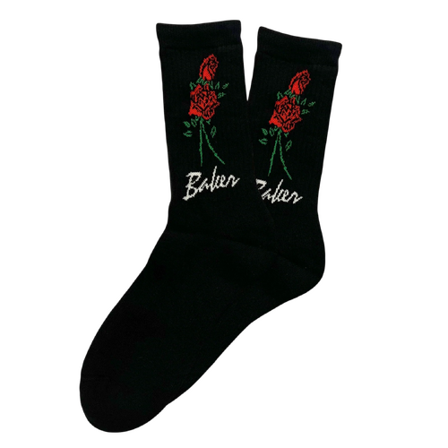 Baker Socks Roses Black