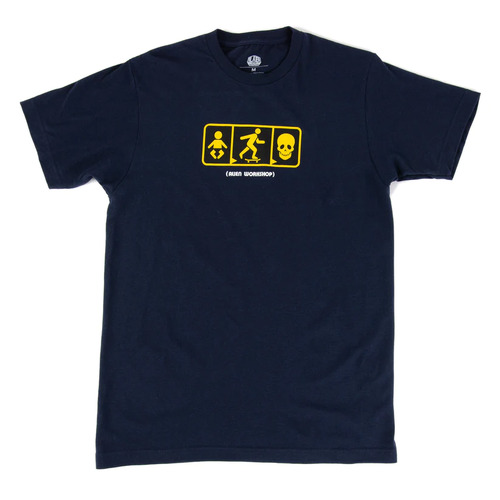 Alien Workshop Tee Birth Life Death Navy [Size: Mens Medium]
