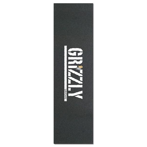 Grizzly Grip Tape Stamp Bear Cut White