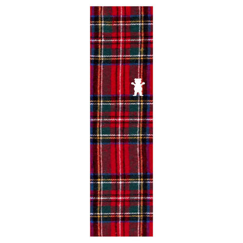 Grizzly Grip Tape OG Bear Plaid Red