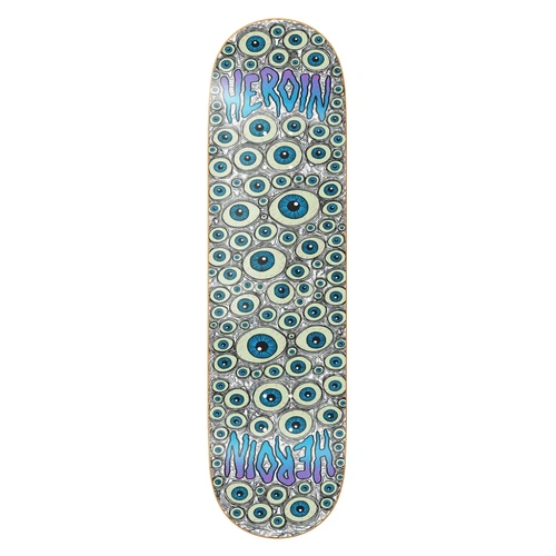 Heroin Deck Eyes Holographic Symmetrical 8.5 Inch Width