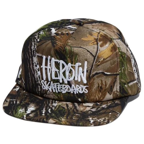 Heroin Hat Script Snapback Camo