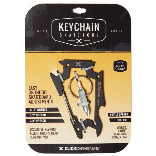 Sk8ology Tool Click Carabiner Black