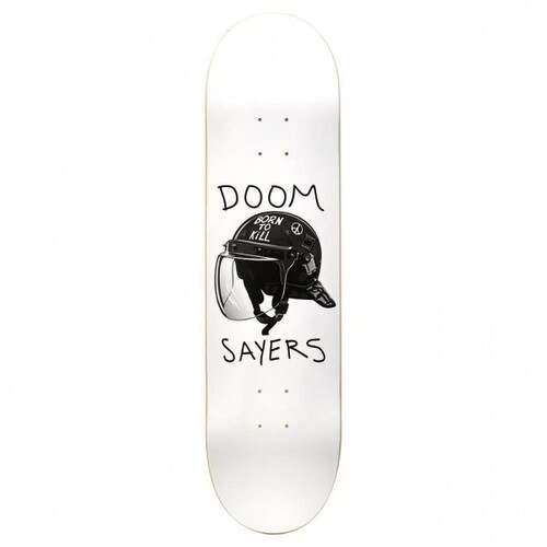 Doom Sayers Club Deck Riot Helmet White 8.25 Inch Width