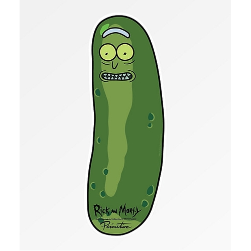 Primitive x Rick And Morty Sticker Pickle Rick 4.5cm Wide