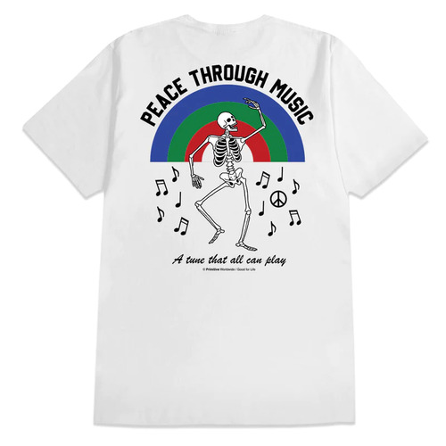 Primitive Tee Tuned White [Size: Mens Medium]