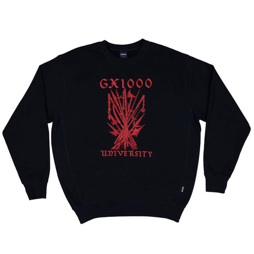 GX1000 Jumper University Crew Black [Size: Mens Medium]