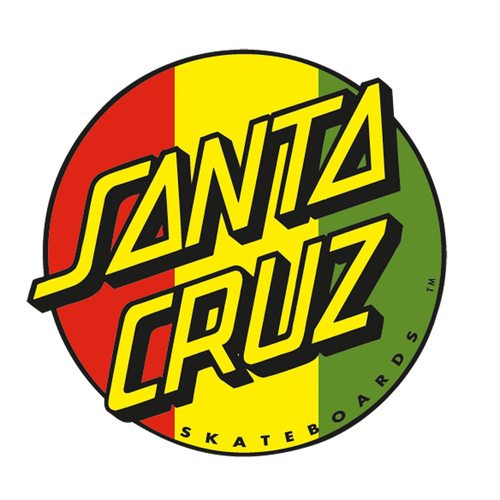 Santa Cruz Sticker Rasta Dot Red/Green/Yellow