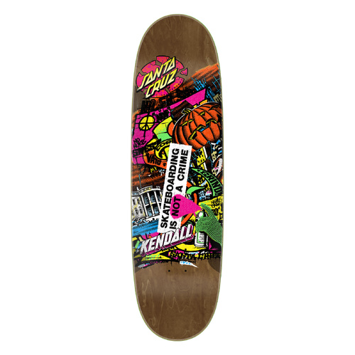 Santa Cruz Deck Street Art VX Jeff Kendall 9.0 Inch Width