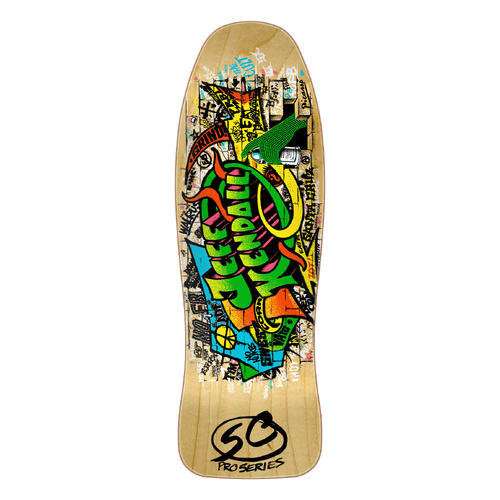 Santa Cruz Deck Graffiti Kendal Natural Woodgrain 9.69 Inch Width