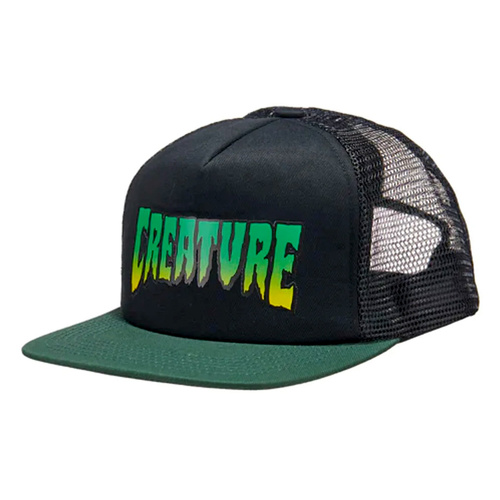 Creature Hat Trucker Logo Black/Green