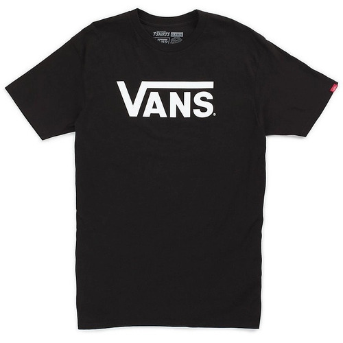 Vans Youth Tee Classic Black/White [Size: Youth 10]
